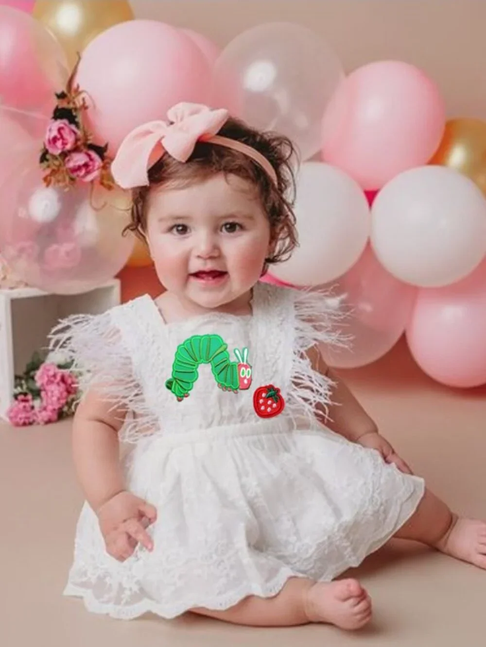 The Very Hungry Caterpillar Dress Lace Birthday Outfit Clothes Dress romper